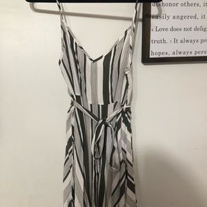 Striped flowy, summer mini dress